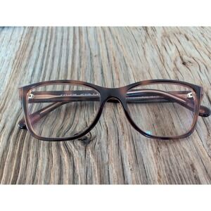 Coach Eyeglass Frames HC6129T 52-16-140 Black Brown Tortoise 5446